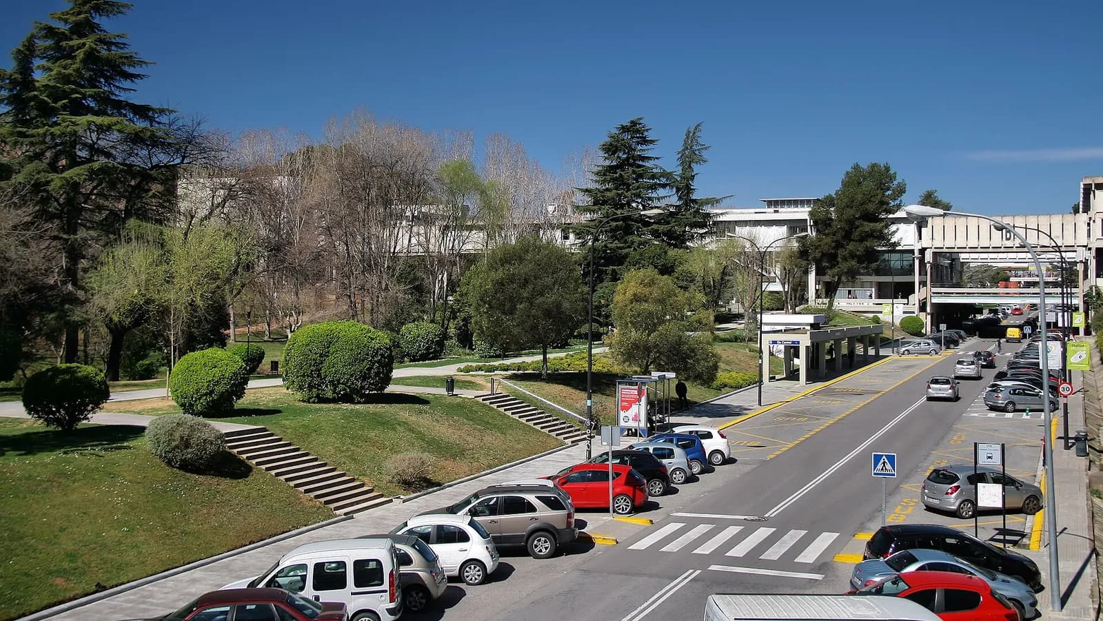 View of the Universitat Autònoma de Barcelona campus in Bellaterra.