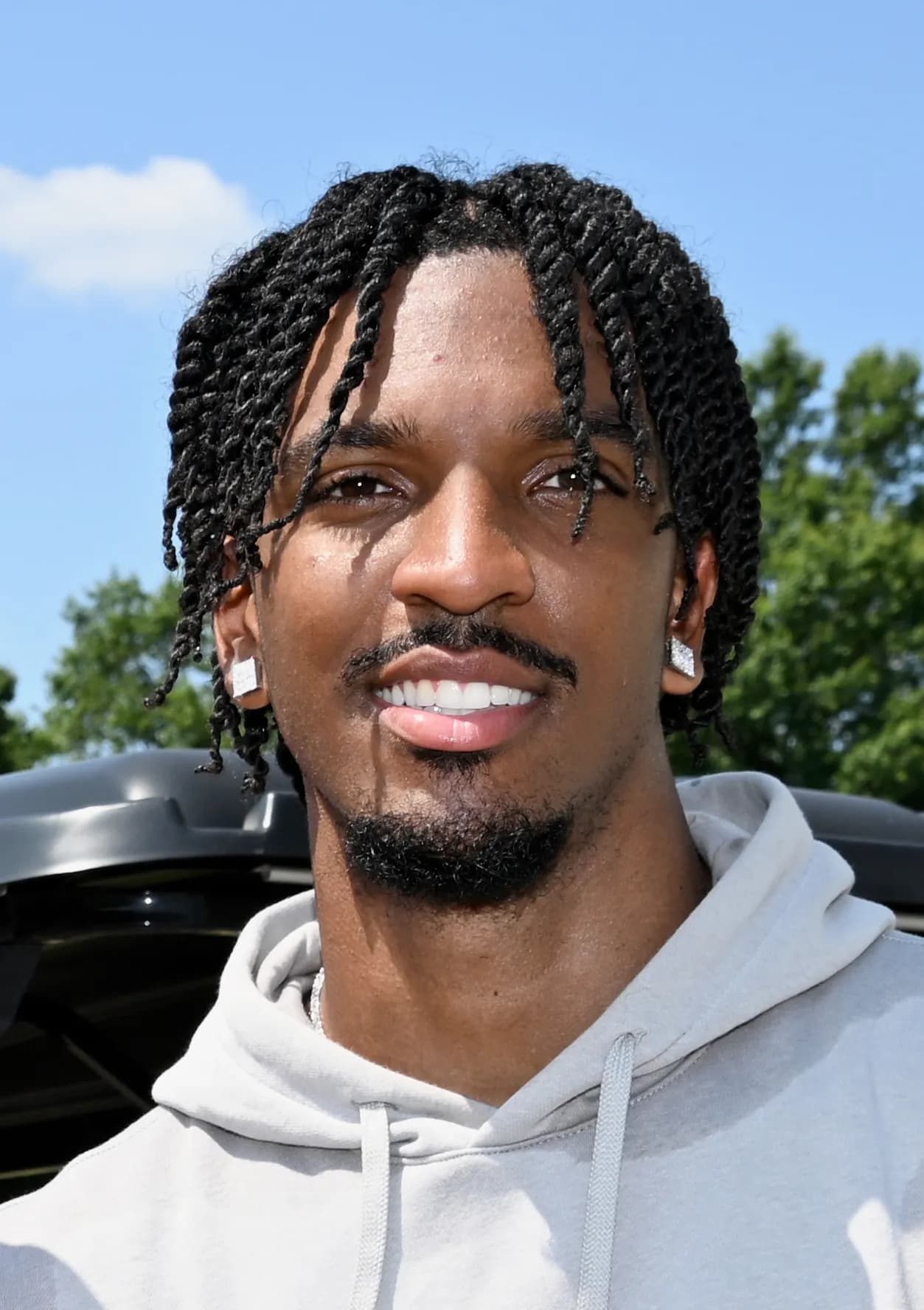 Washington Commanders quarterback Jayden Daniels at training camp in Ashburn, Virginia.