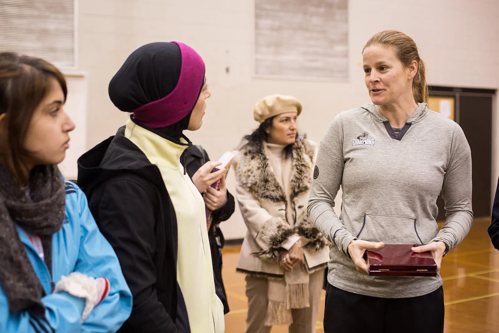 Cindy Parlow-Cone takes part in a U.S. Department of State sports initiative.