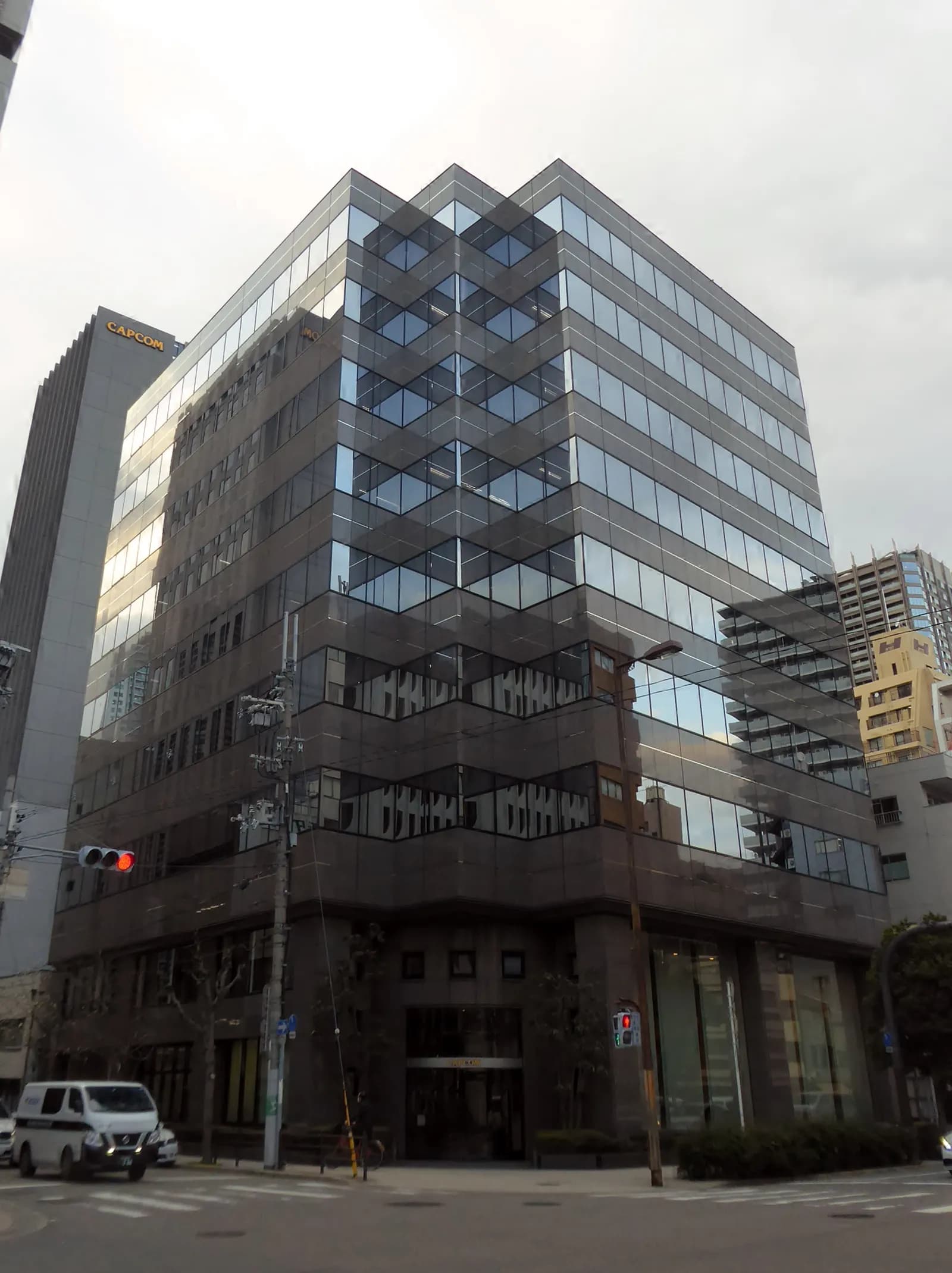 Capcom’s headquarters building in Osaka, Japan.