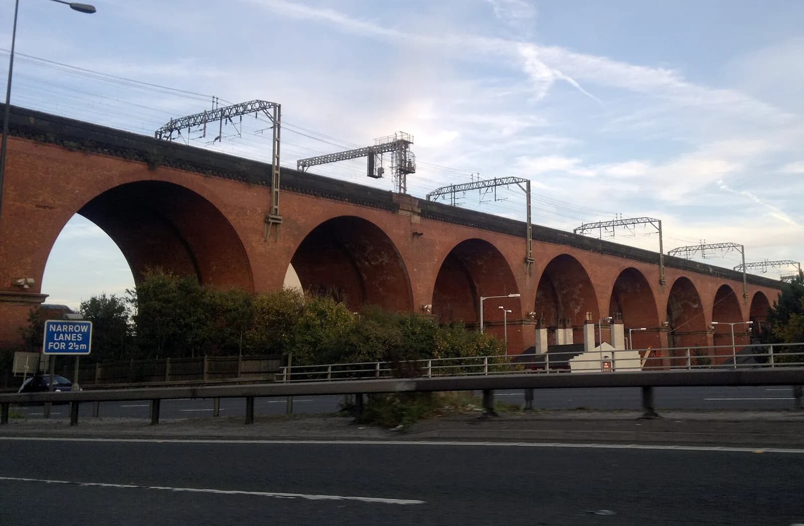 Stockport Viaduct carrying the West Coast Main Line