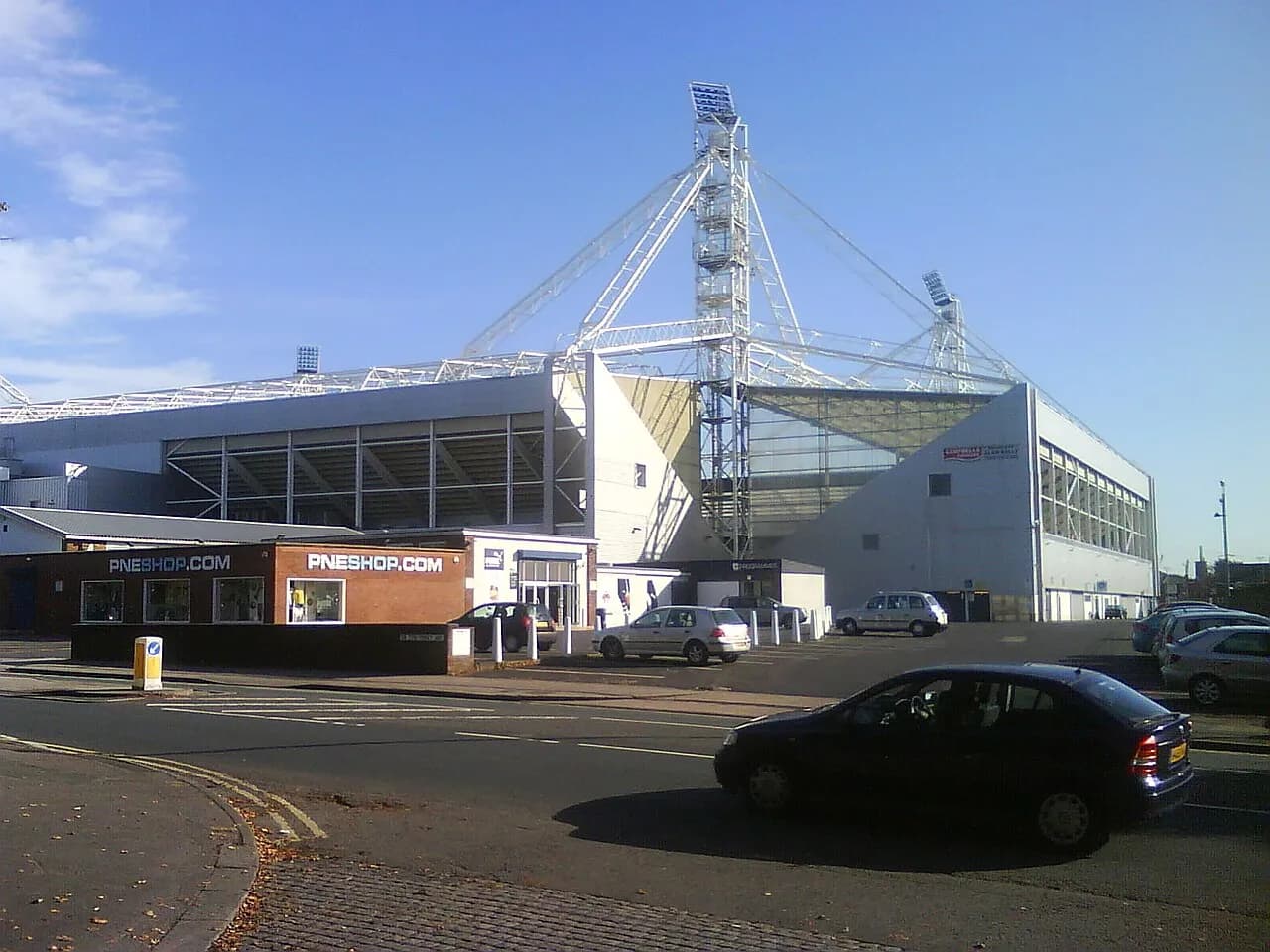 View of Deepdale stadium in Preston