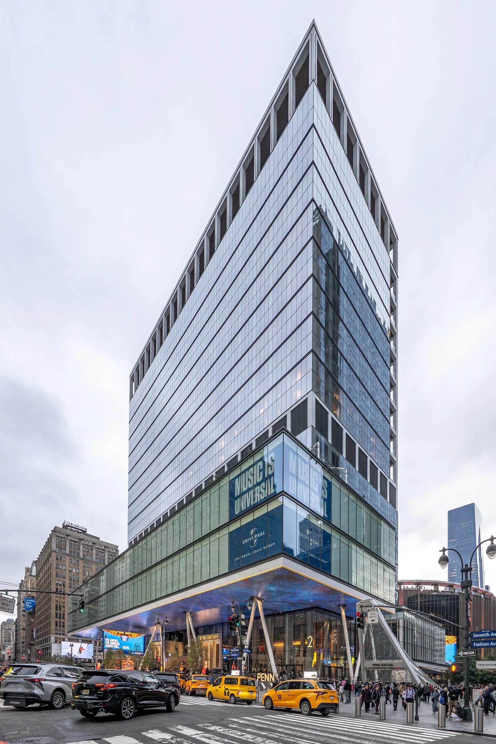 PENN 2 office tower in Midtown Manhattan, home to Universal Music Group offices including Def Jam and Republic Records.