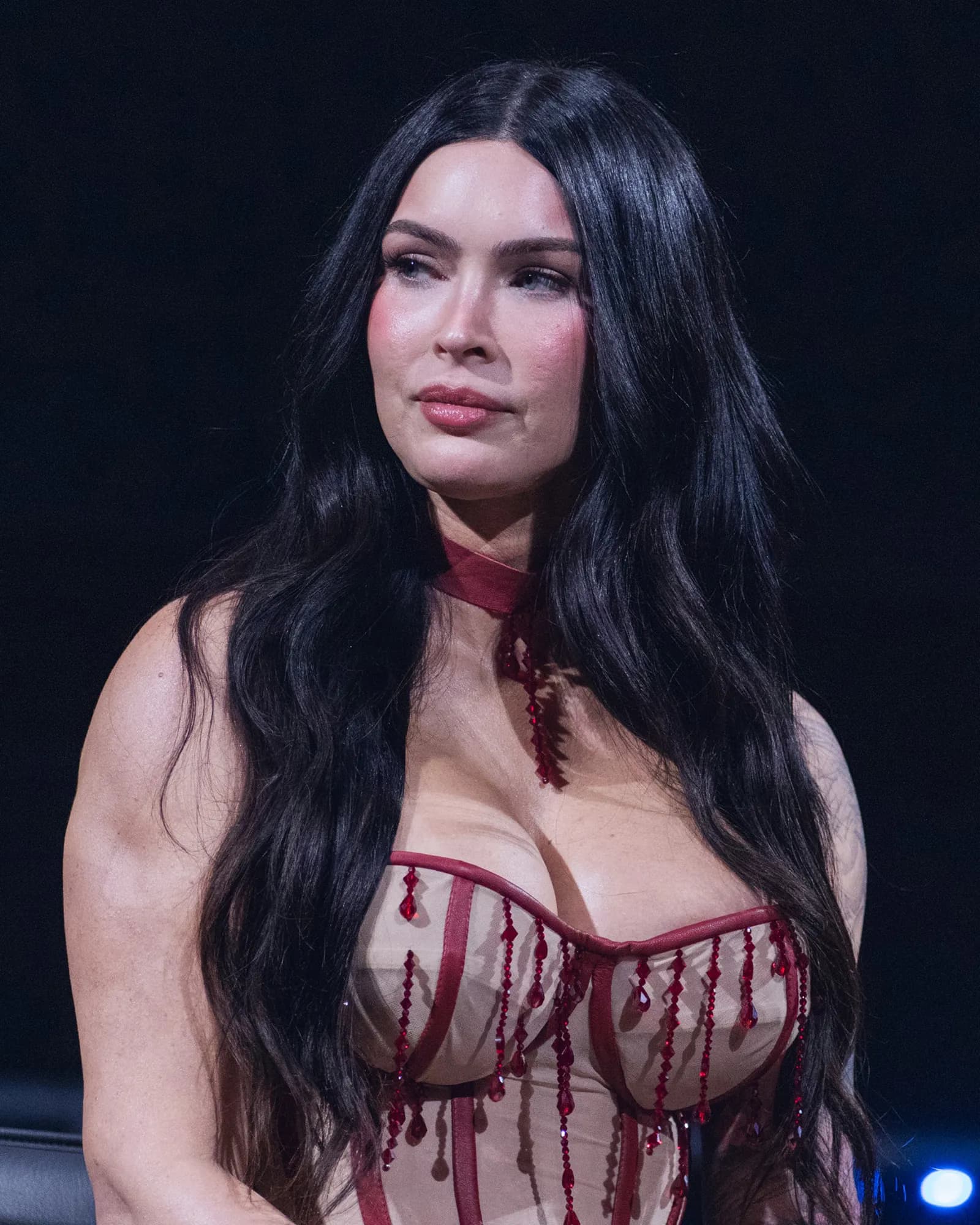 Megan Fox at a question-and-answer event in Los Angeles in October 2025