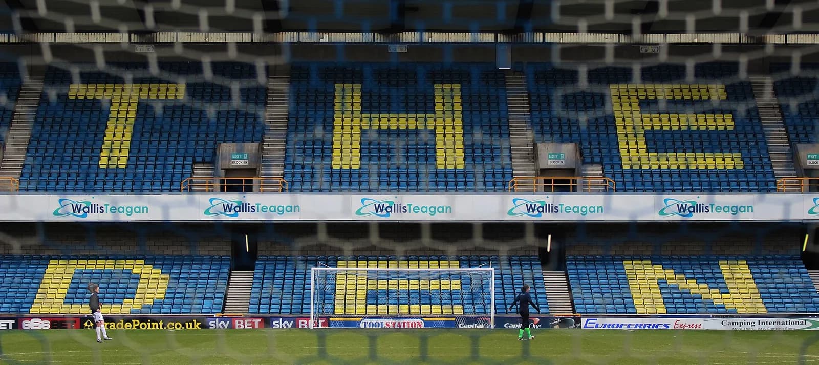 The Cold Blow Lane end of The Den stadium.