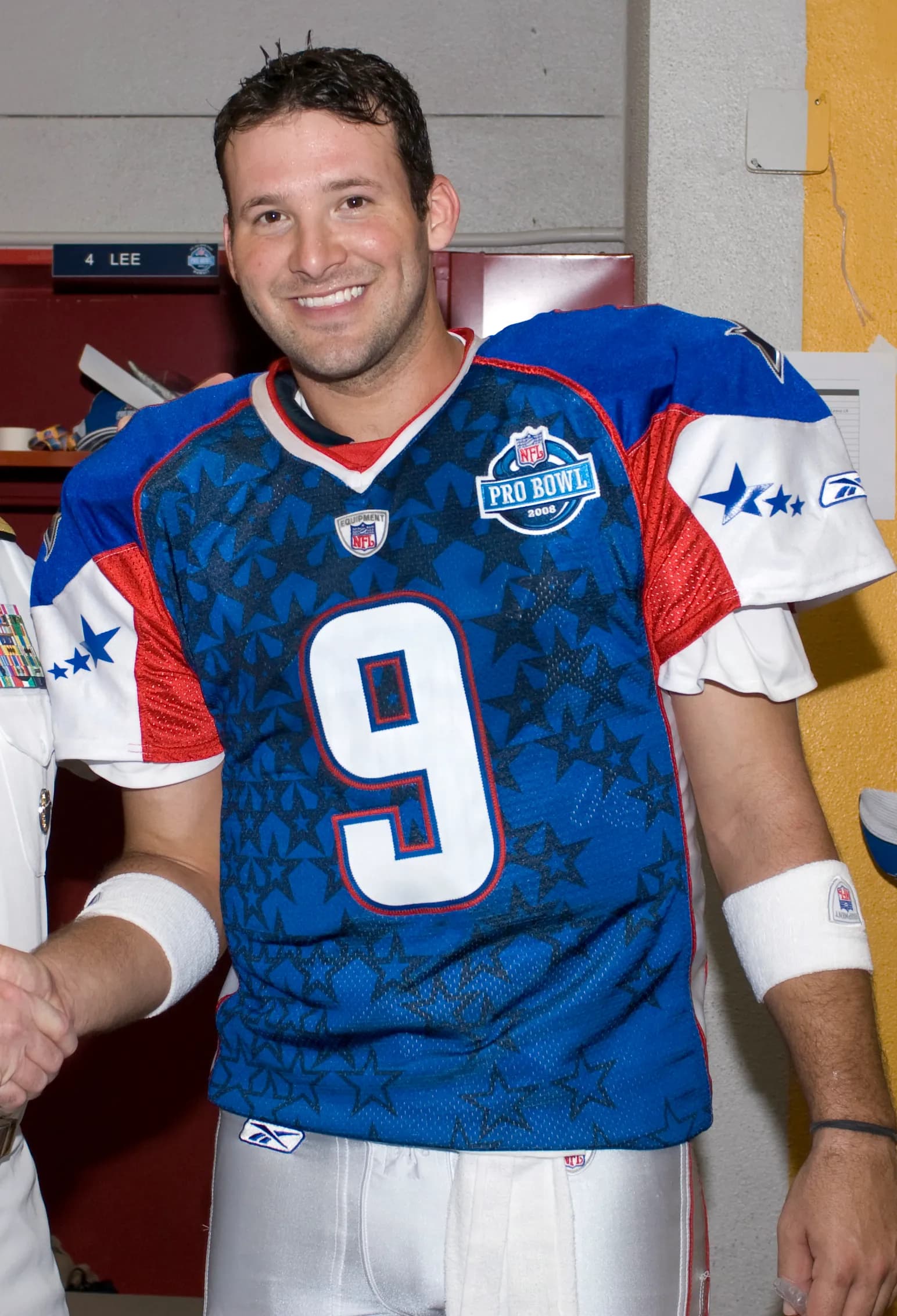 Tony Romo of the Dallas Cowboys before the 2008 Pro Bowl in Honolulu