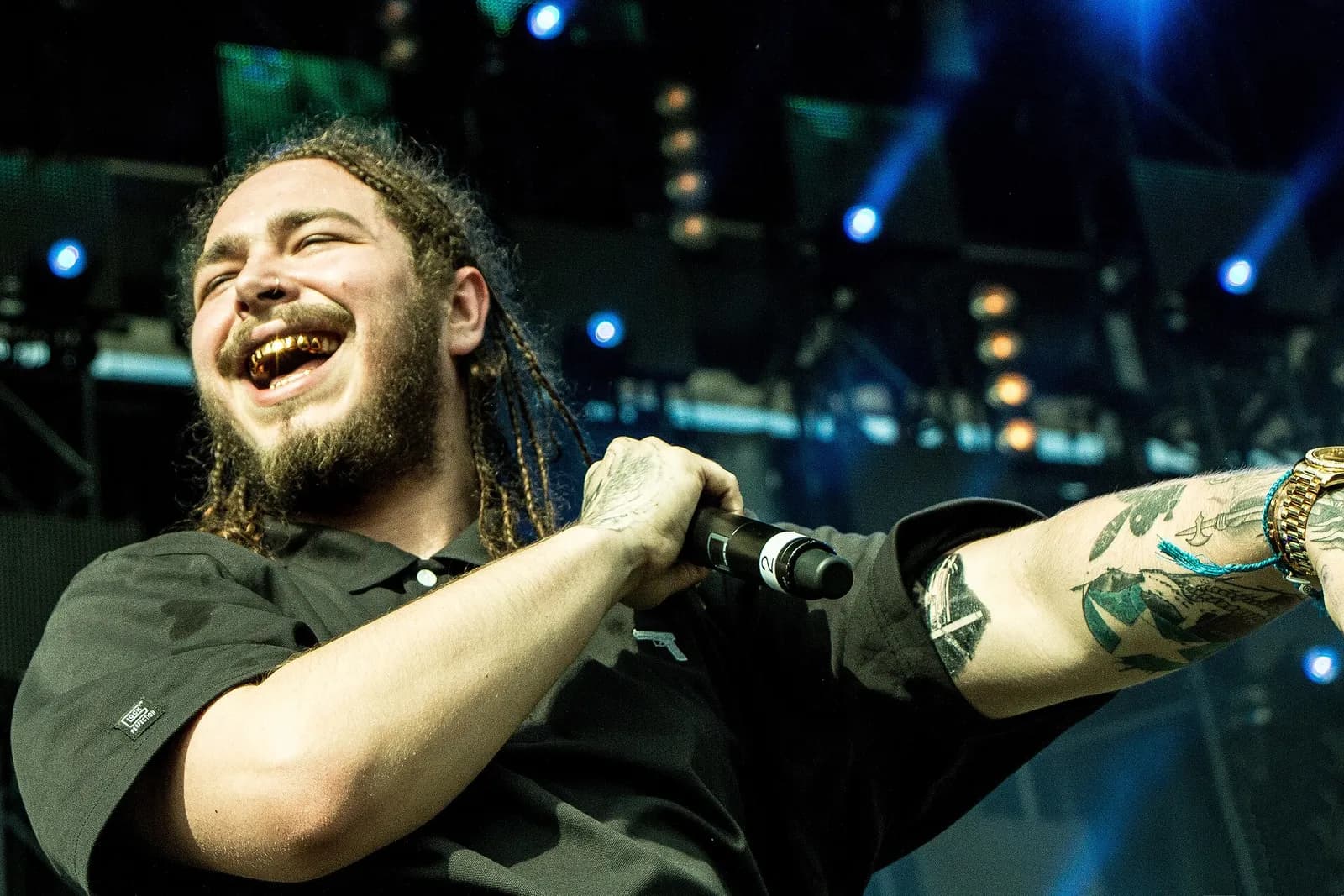 Post Malone performing at VELD 2016.