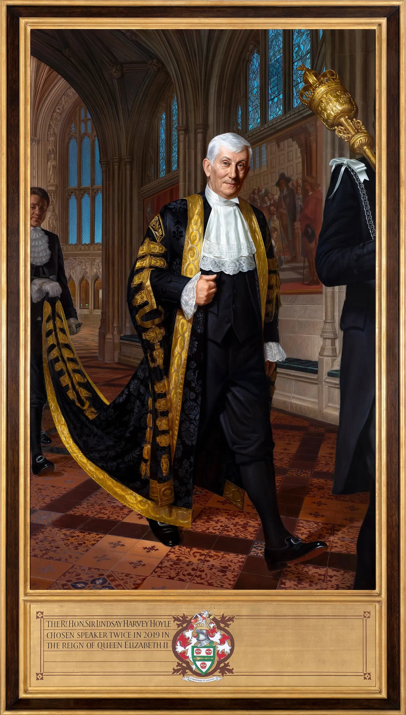 Official portrait of Lindsay Hoyle, Speaker of the House of Commons.