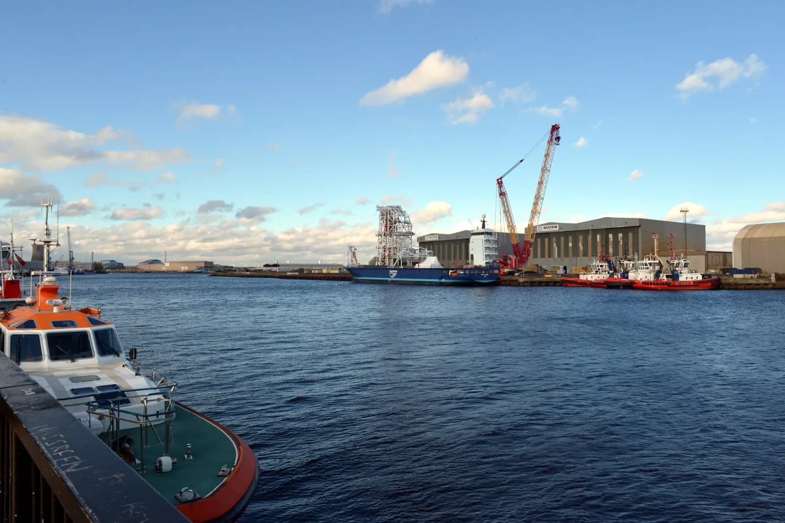Docks at Port Clarence beside the River Tees