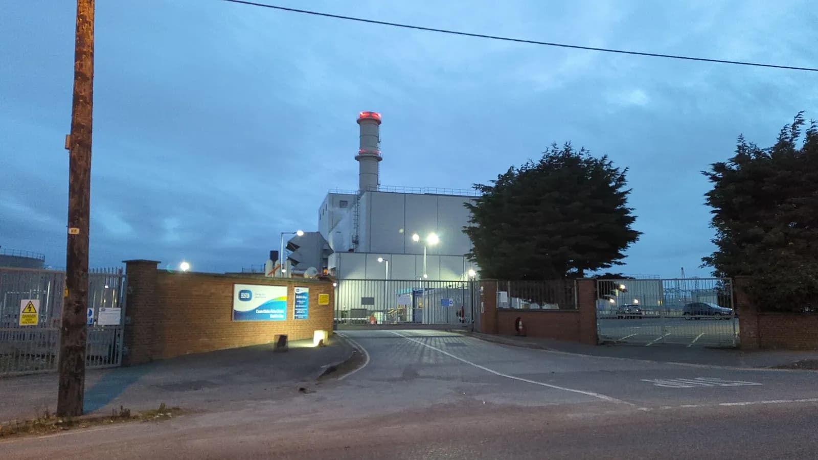 Dublin Bay Power Station beside Dublin Harbour.