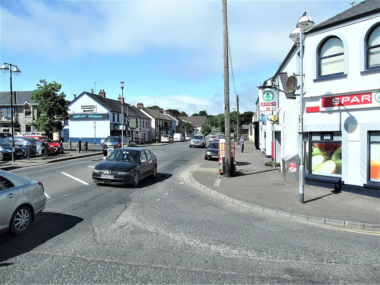 View along Newry Road in Hilltown from the Rathfriland Road junction