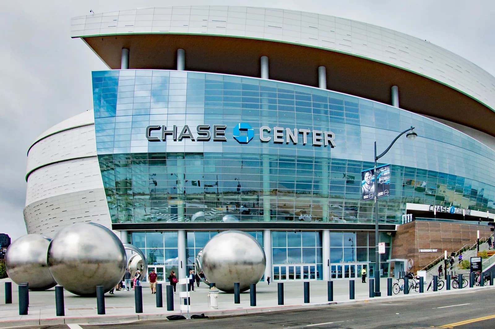 Exterior of Chase Center in San Francisco.