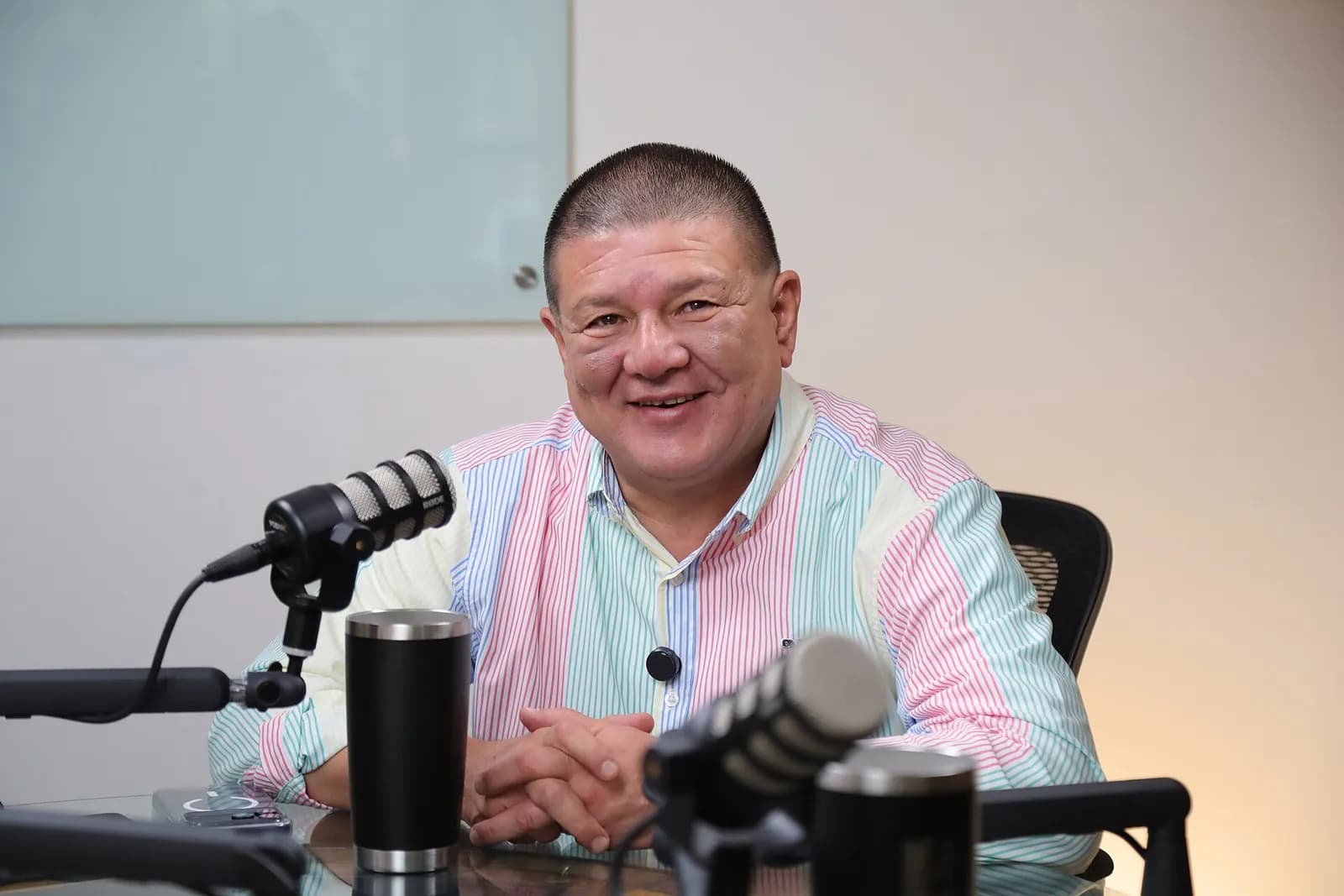 César Jáuregui Moreno during an interview.