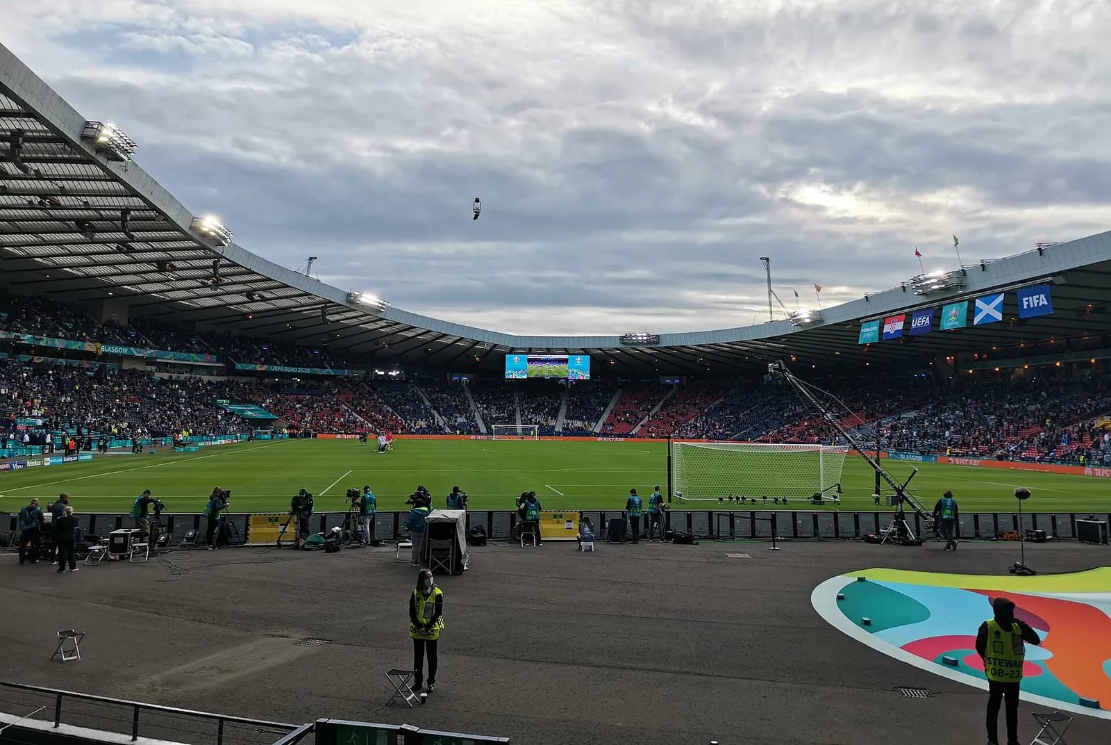 Hampden Park during the Scotland v Croatia Euro 2020 match in Glasgow.