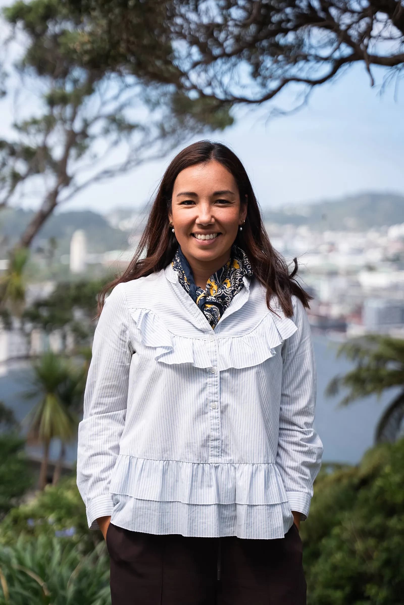 Qiulae Wong, leader of the Opportunity Party, in a portrait photograph.