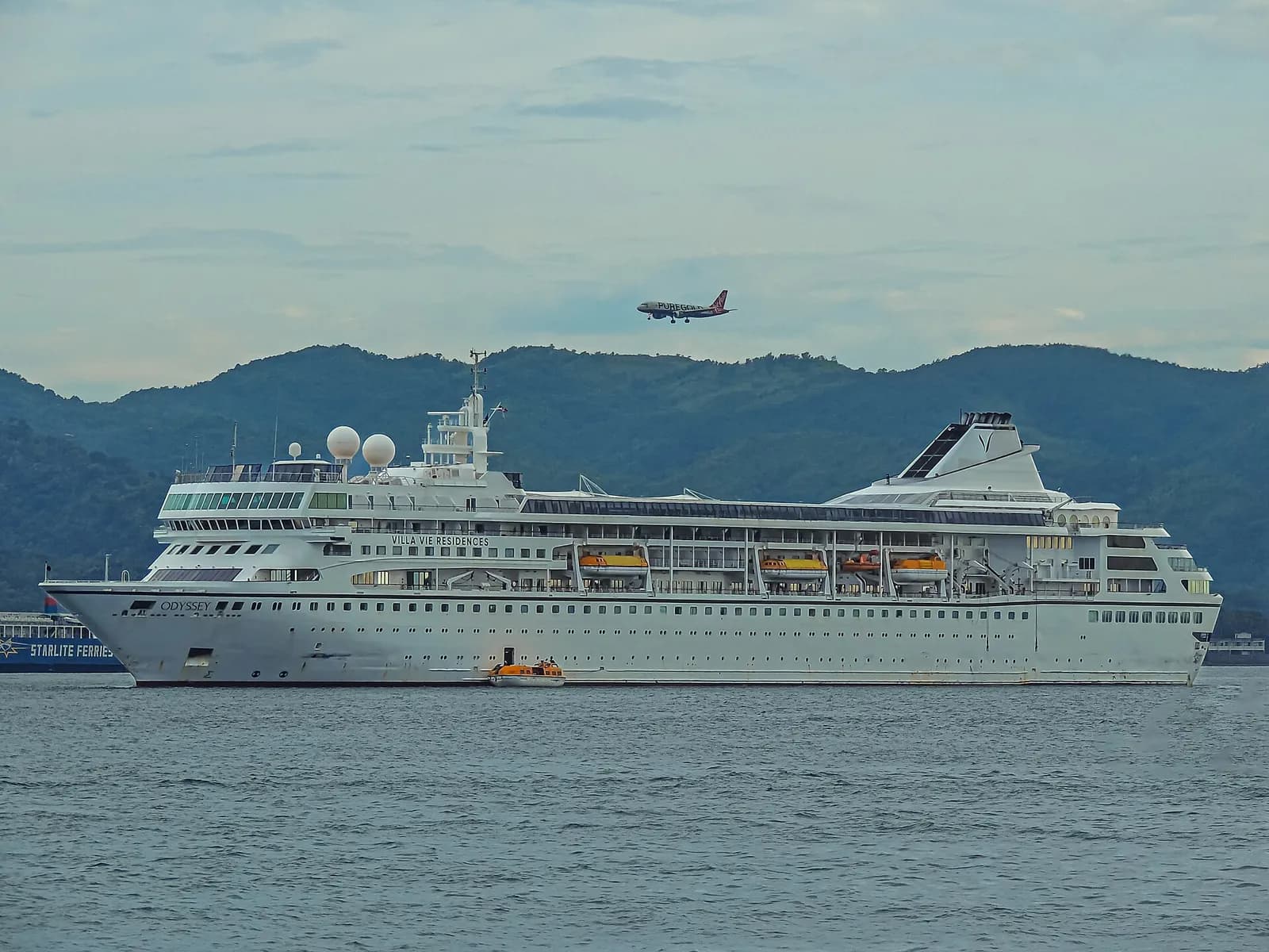 Villa Vie Odyssey cruise ship photographed in 2025.