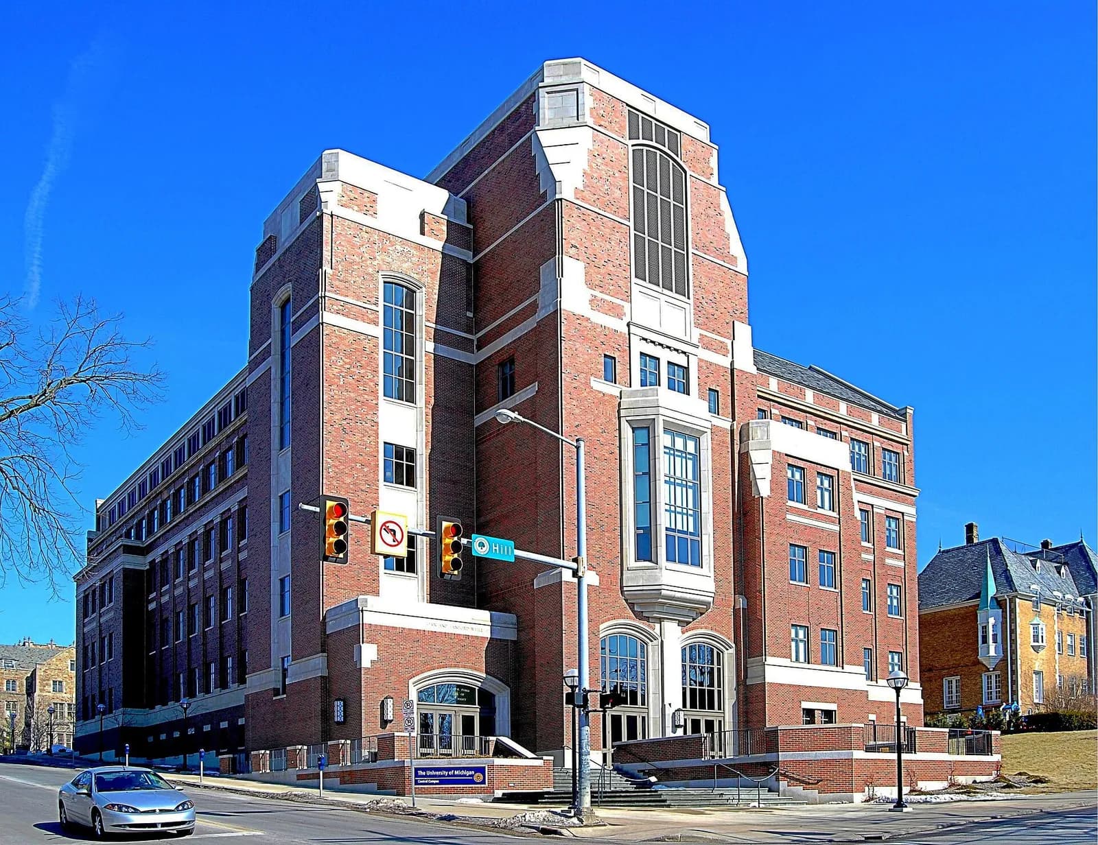 Exterior of Weill Hall at the University of Michigan Gerald R. Ford School of Public Policy.
