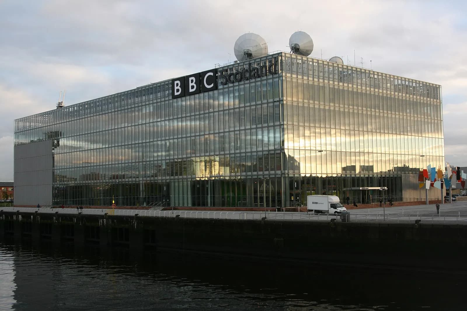 The BBC Scotland building at Pacific Quay in Glasgow.