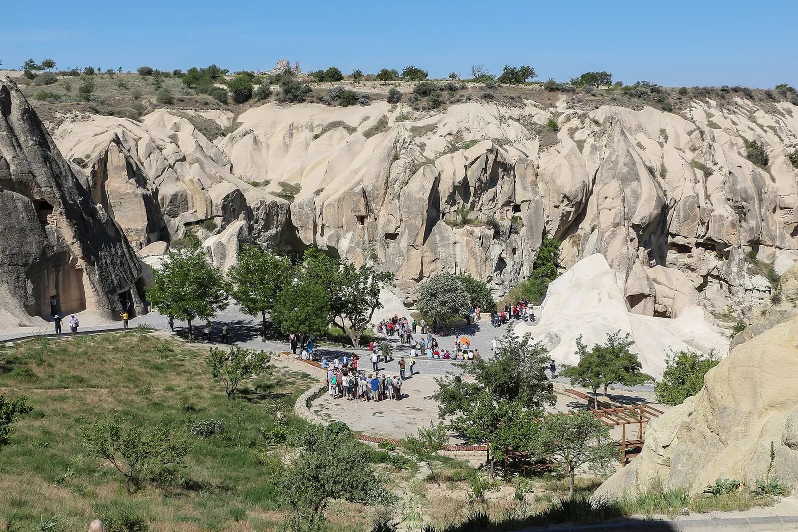 View of Göreme Open Air Museum in Cappadocia, Turkey.