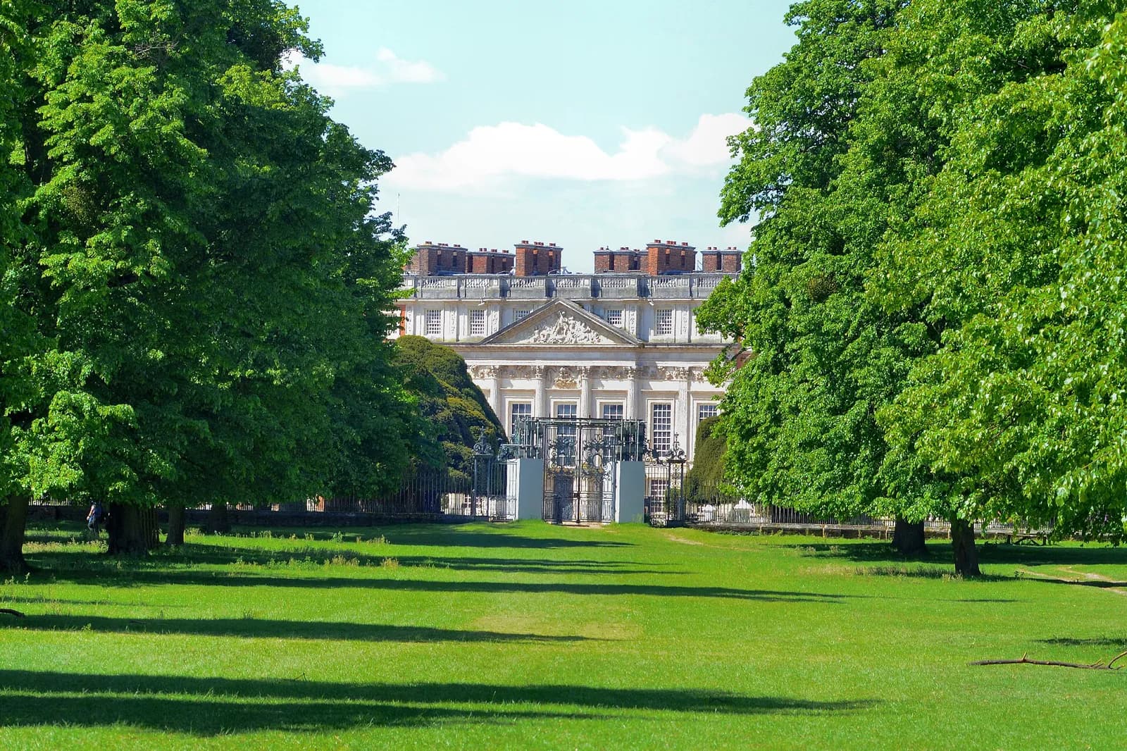 View across Home Park towards Hampton Court Palace.