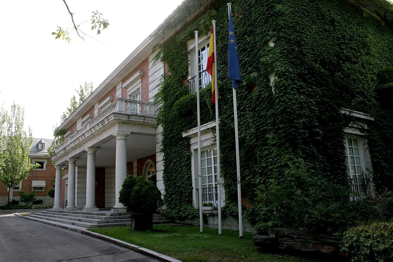 Exterior of the Council of Ministers building at Madrid’s Moncloa complex