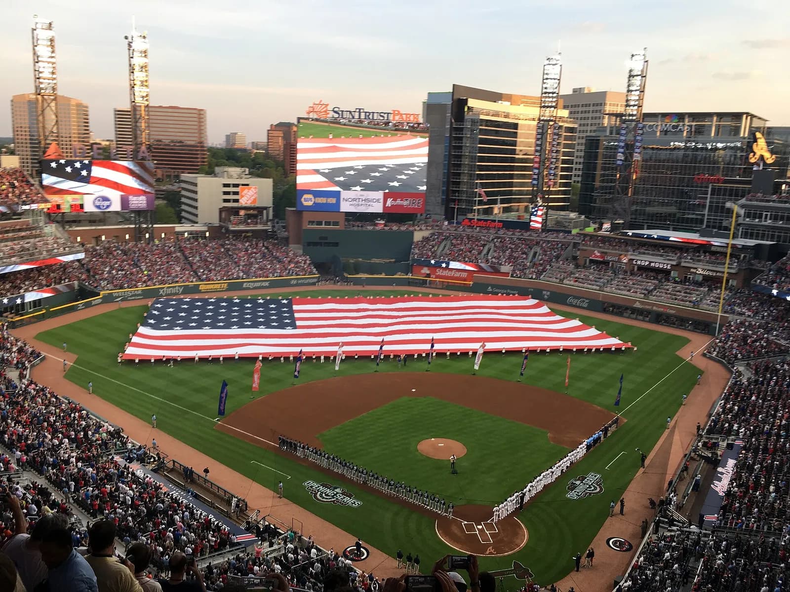 View of Truist Park on opening day in 2017.