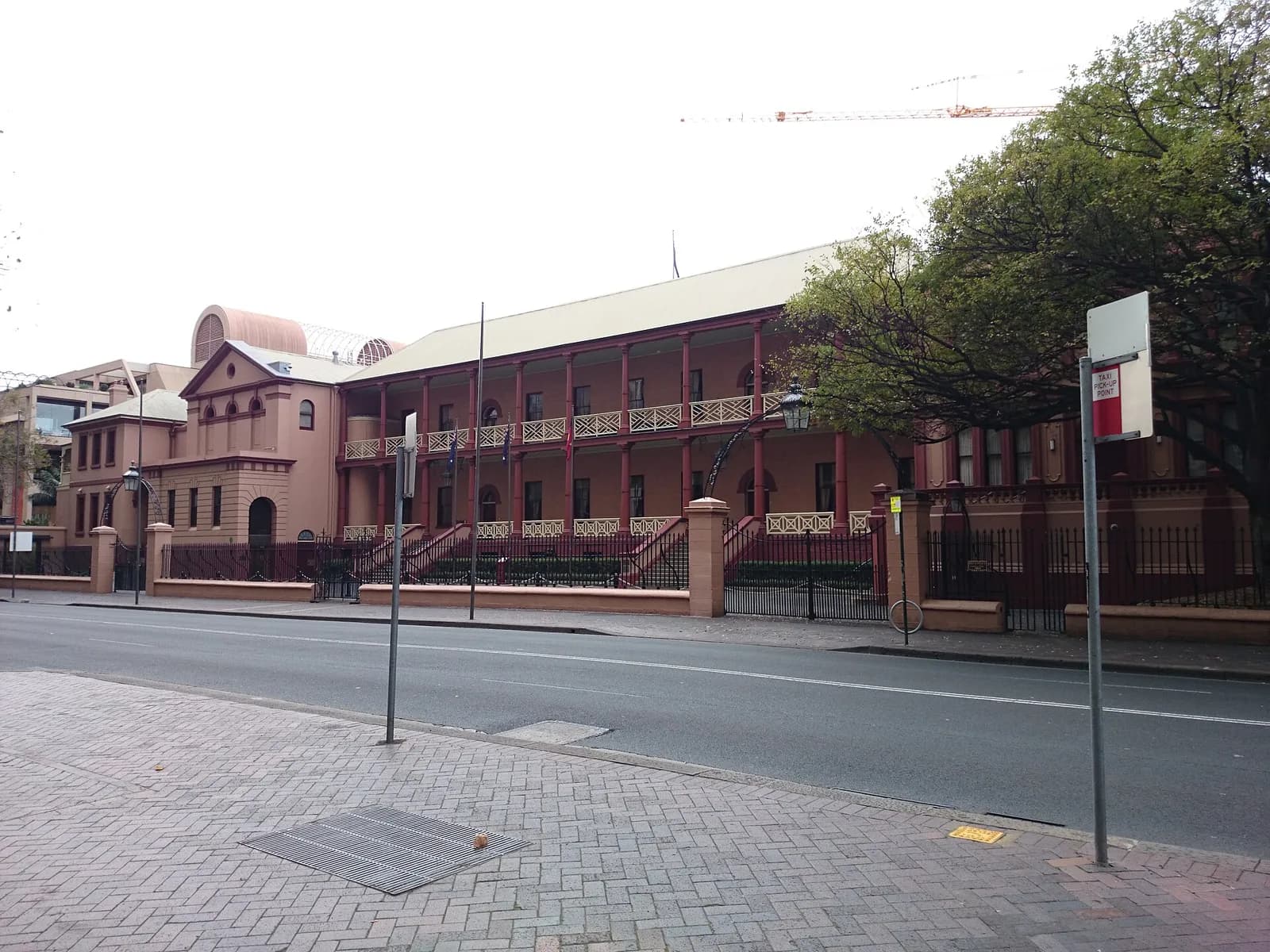New South Wales Parliament House on Macquarie Street in Sydney.
