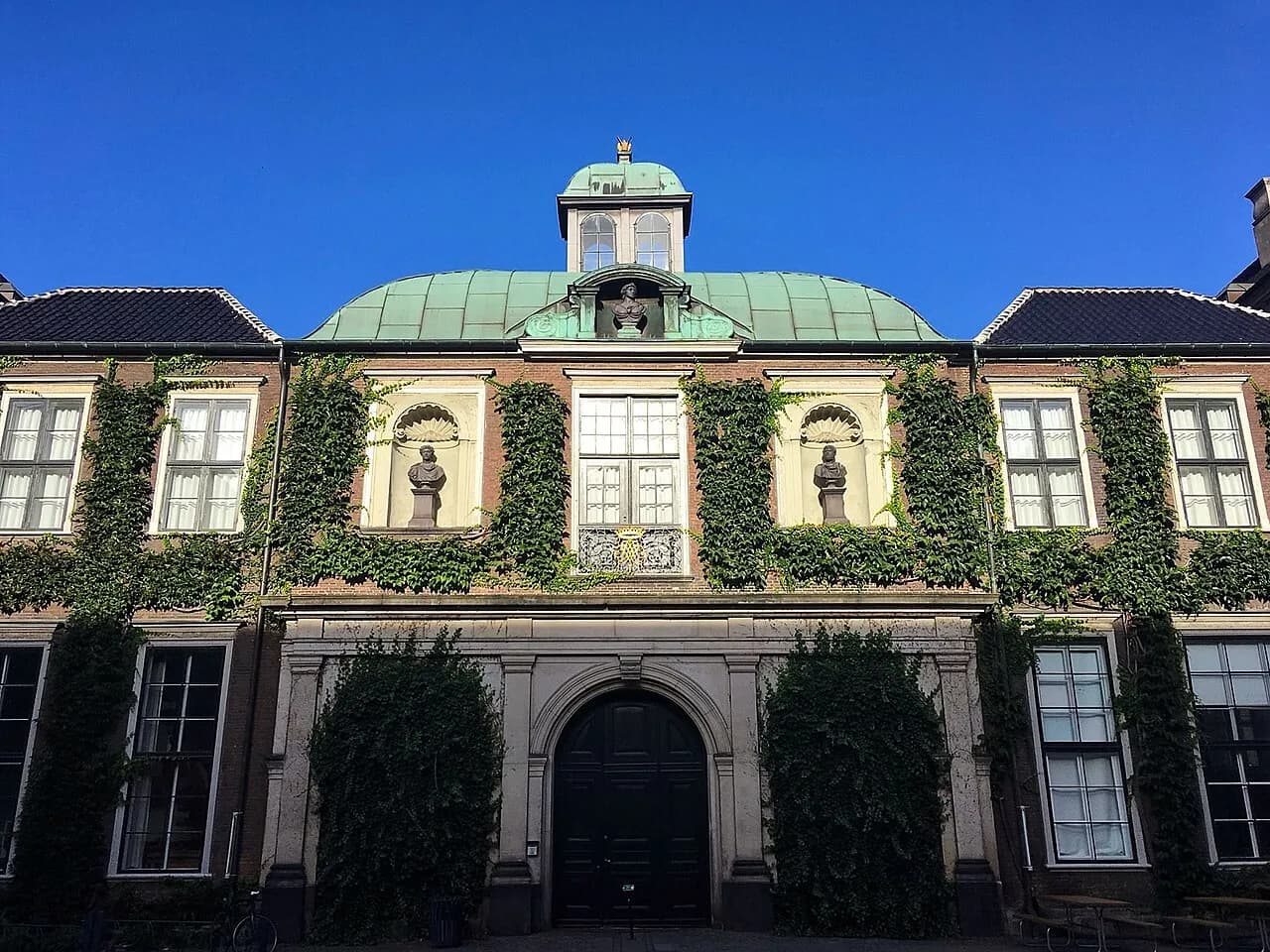Courtyard facade of Charlottenborg in Copenhagen