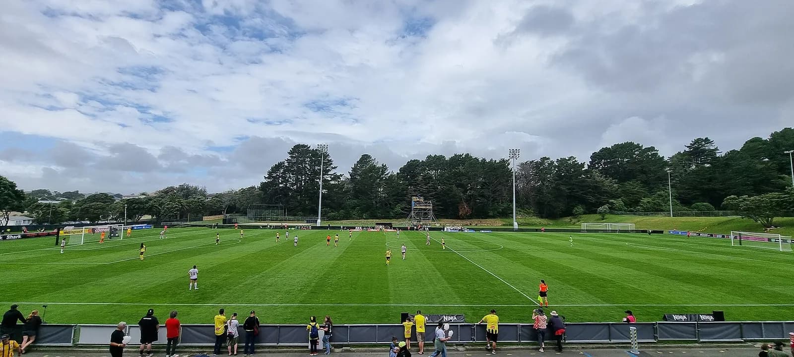 View of Porirua Park, also known as Jerry Collins Stadium, in Porirua, New Zealand.
