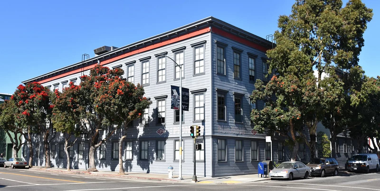 Exterior of the Pioneer Building in San Francisco.