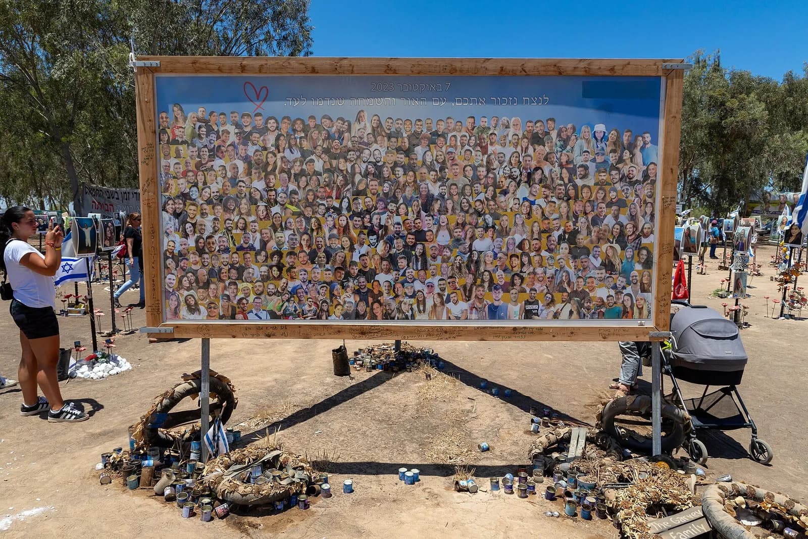 Nova festival memorial near Re’im, southern Israel.