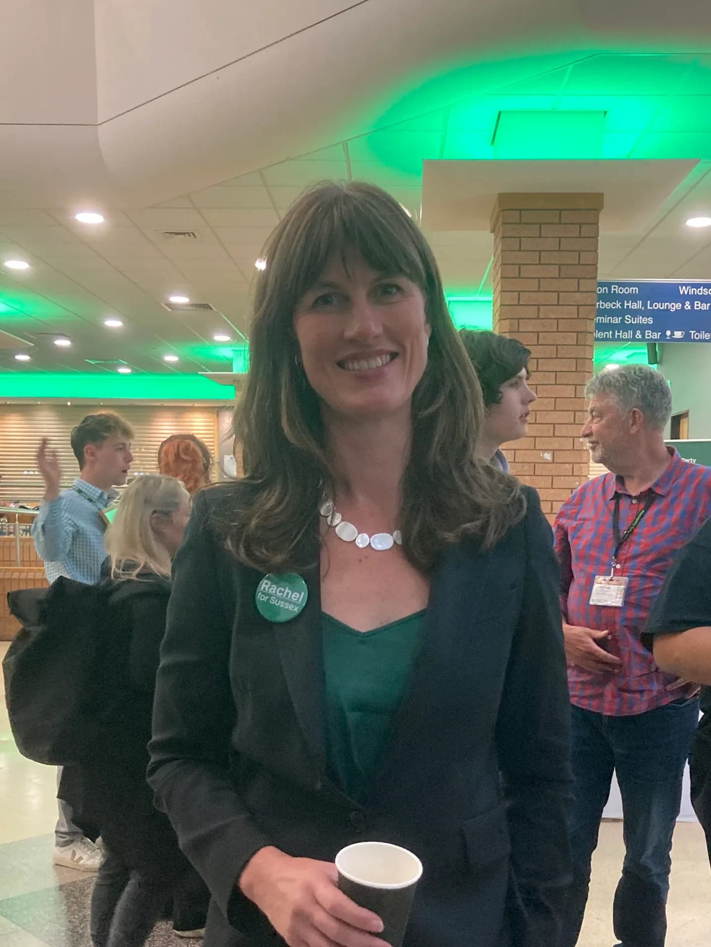 Rachel Millward at the 2025 Green Party conference