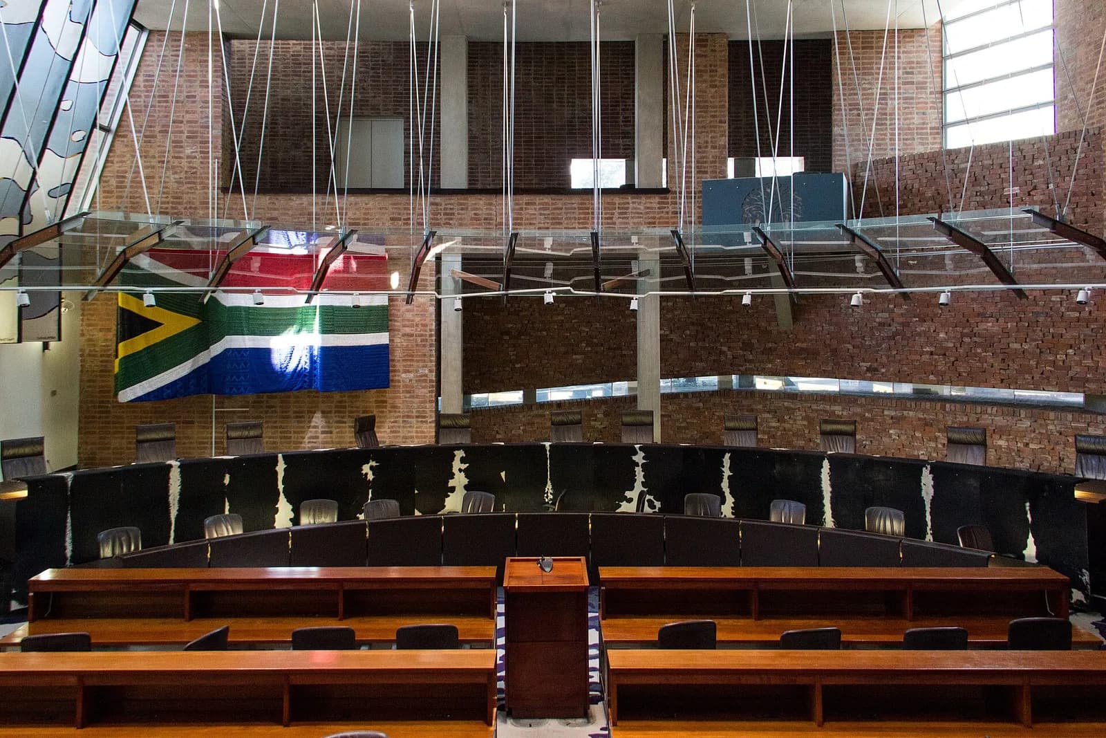 The Constitutional Court of South Africa building at Constitution Hill in Johannesburg.