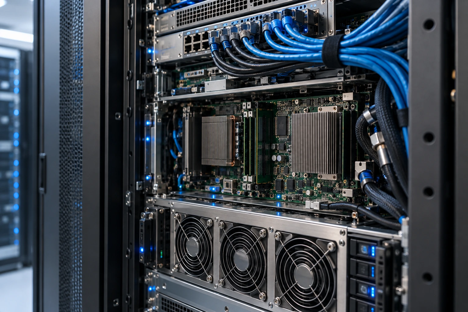 Concept illustration of computing infrastructure