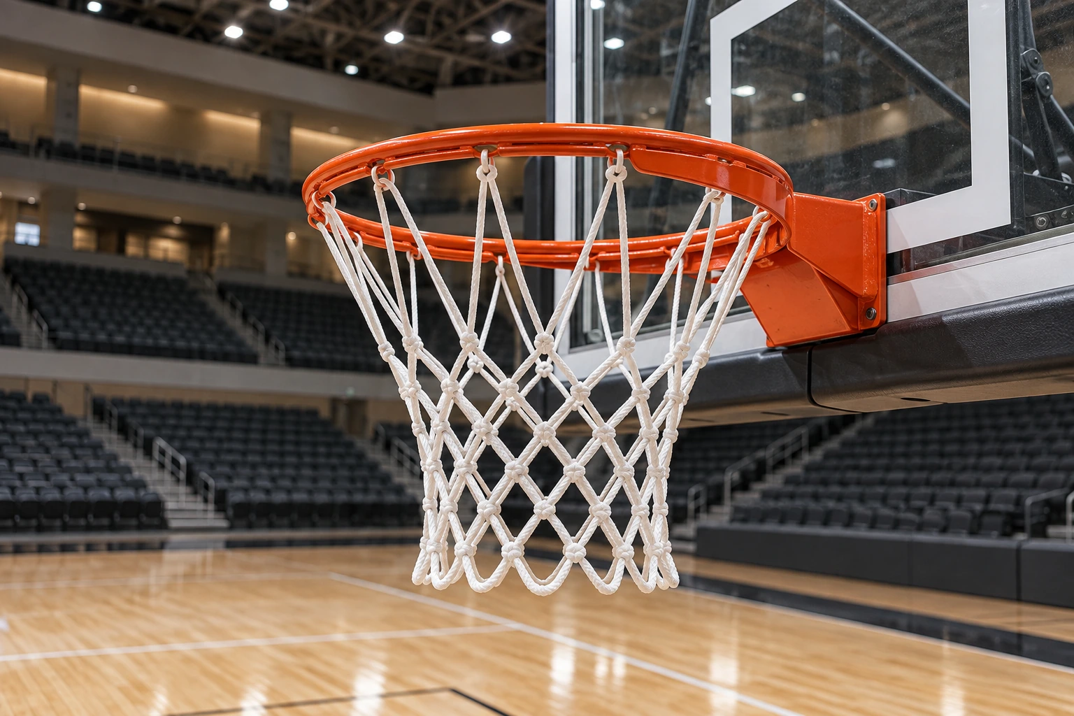 Concept illustration of a basketball hoop