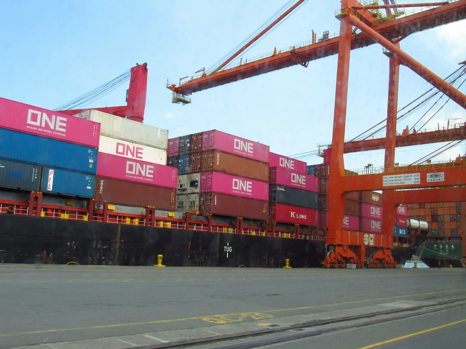 Container cargo operations at Manila International Container Terminal